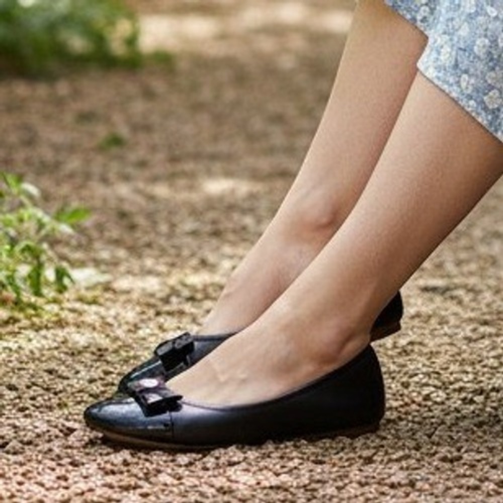 Tommy Hilfiger Rabina Women Ballet Flat Sz 10 Work Professional Black Synthetic